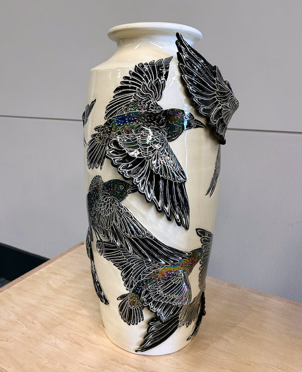Starling Mumuration Vase