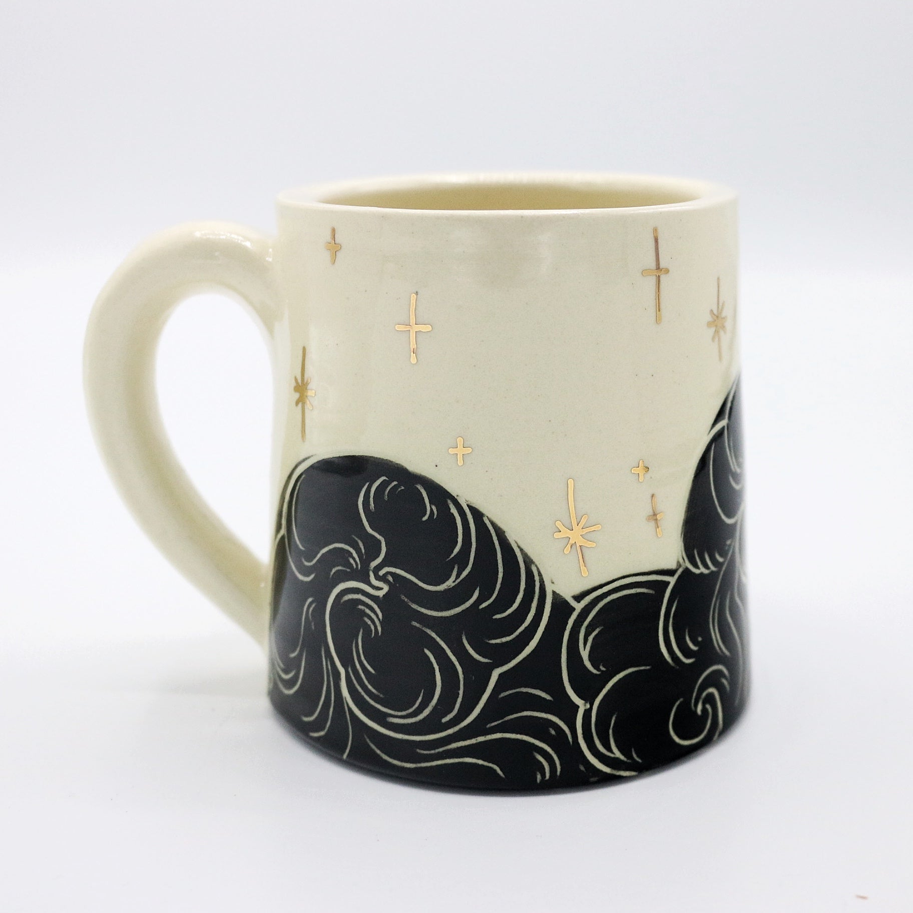 Pair of Starry Night Mugs for Clay